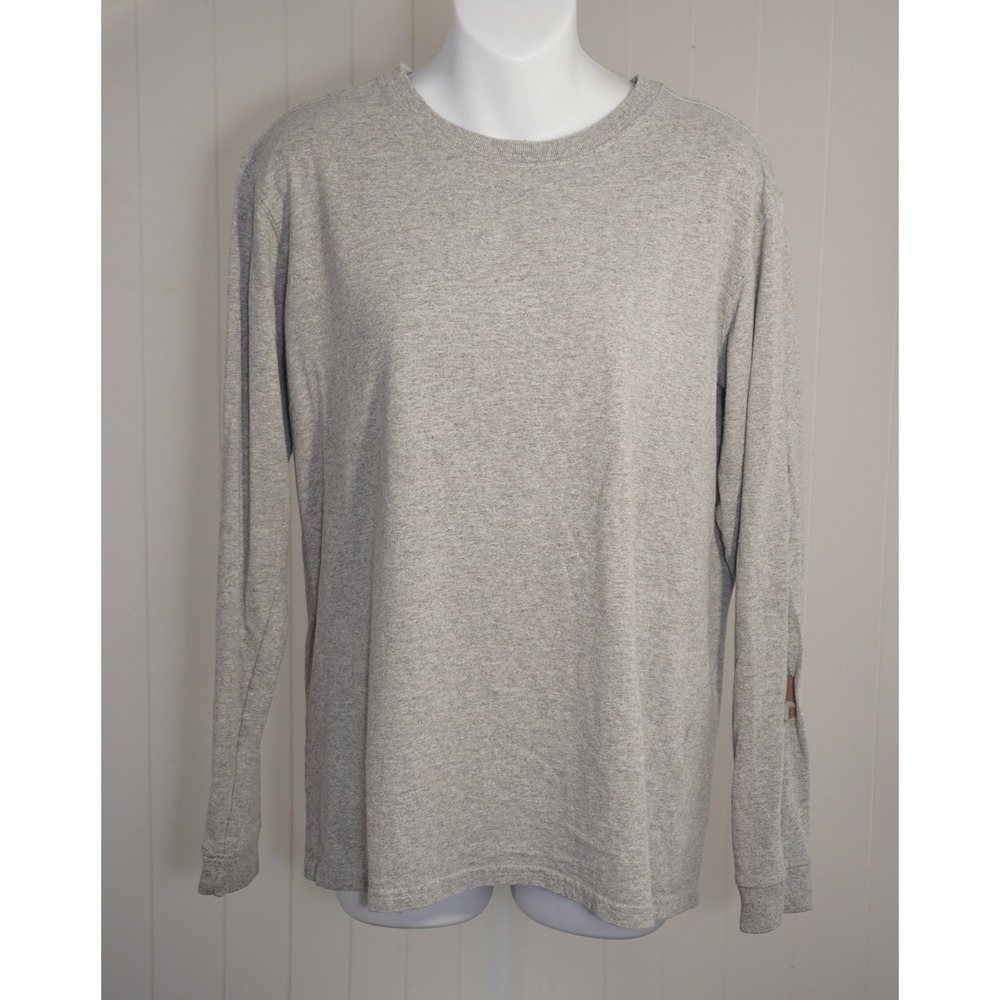 Carhartt Small Gray Cotton Blend Long Sleeve Graphic T-Shirt TK0231-W